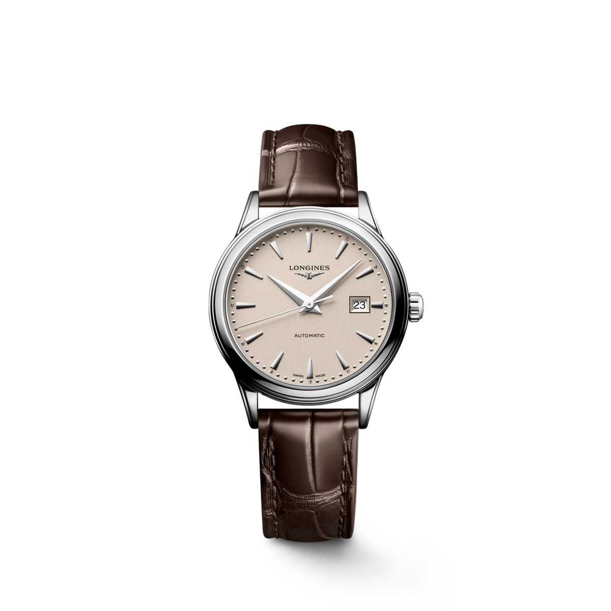 Flagship Classic 30.00 mm Beige Stainless steel L43744792 L4.374.4.79.2 front view