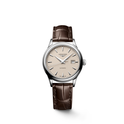 Flagship Classic 30.00 mm Beige Stainless steel L43744792 L4.374.4.79.2 front view