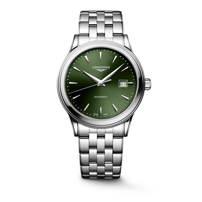 Flagship Classic 40.00 mm Sunray green Stainless steel L49844026 L4.984.4.02.6 front view