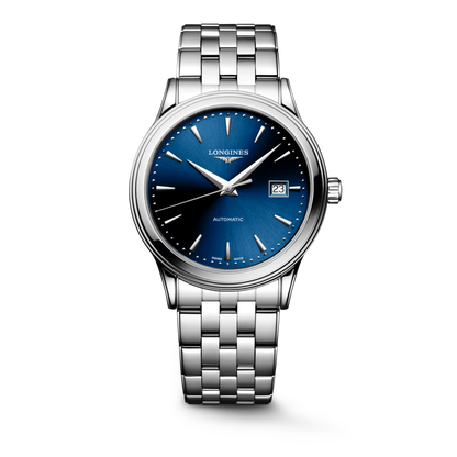 Flagship Classic 40.00 mm Sunray blue Stainless steel L49844986 L4.984.4.98.6 front view