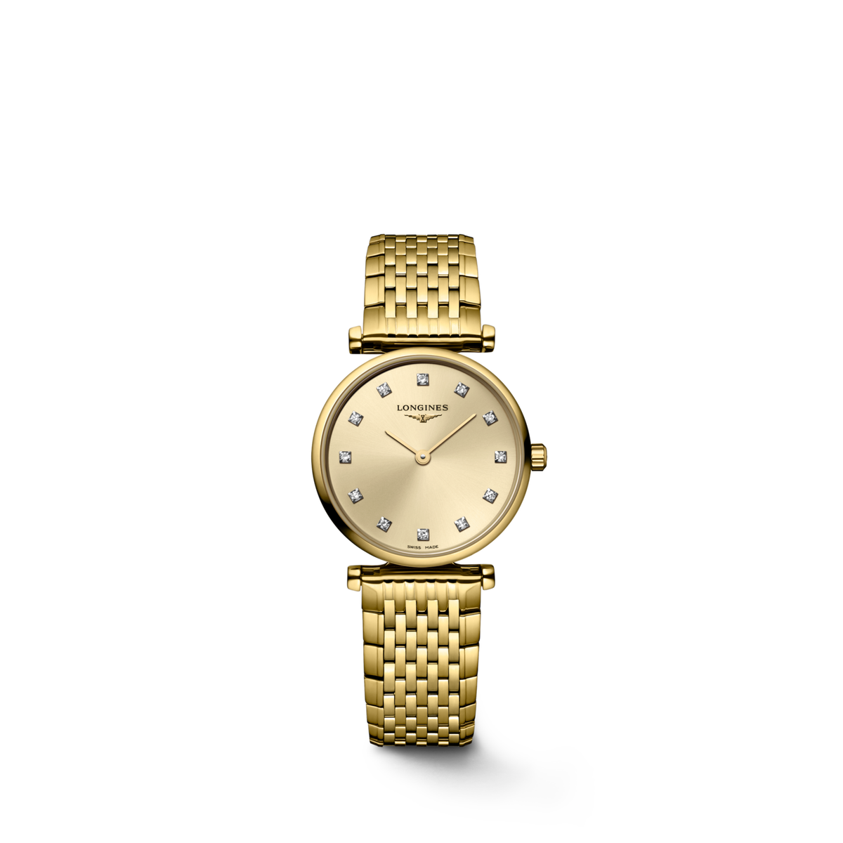 La Grande Classique De Longines 24.00 mm Gilt Yellow PVD coating L4209237E L4.209.2.37.E front view