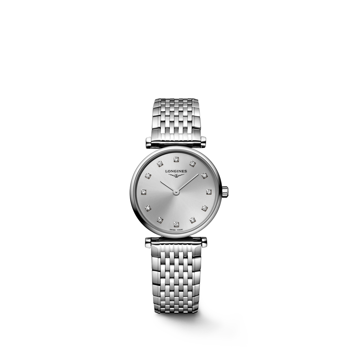 La Grande Classique De Longines 24.00 mm Grey Stainless steel L4209470C L4.209.4.70.C front view
