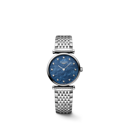 La Grande Classique De Longines 24.00 mm Blue mother-of-pearl Stainless steel L4209481C L4.209.4.81.C front view
