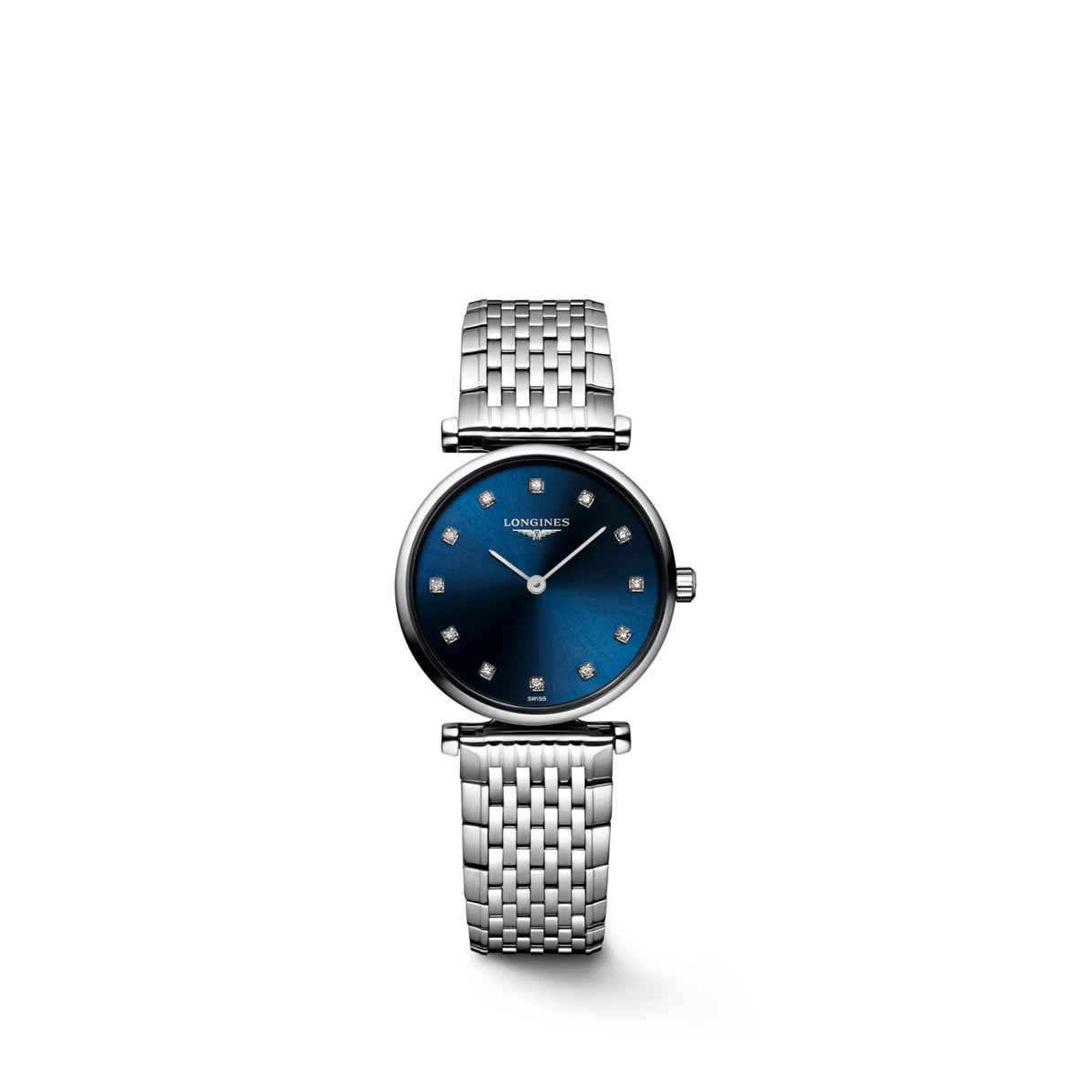 La Grande Classique De Longines 24.00 mm Sunray blue Stainless steel L4209497C L4.209.4.97.C front view
