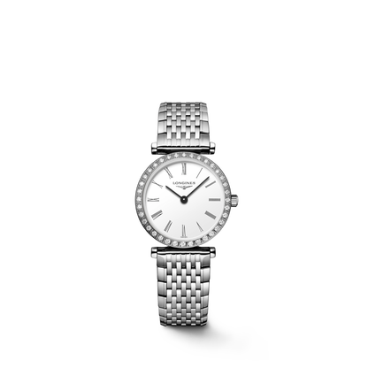 La Grande Classique De Longines 24.00 mm White Stainless steel L4341011C L4.341.0.11.C front view