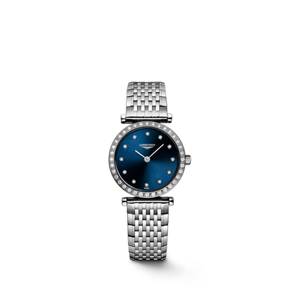 La Grande Classique De Longines 24.00 mm Sunray blue Stainless steel L4341097C L4.341.0.97.C front view