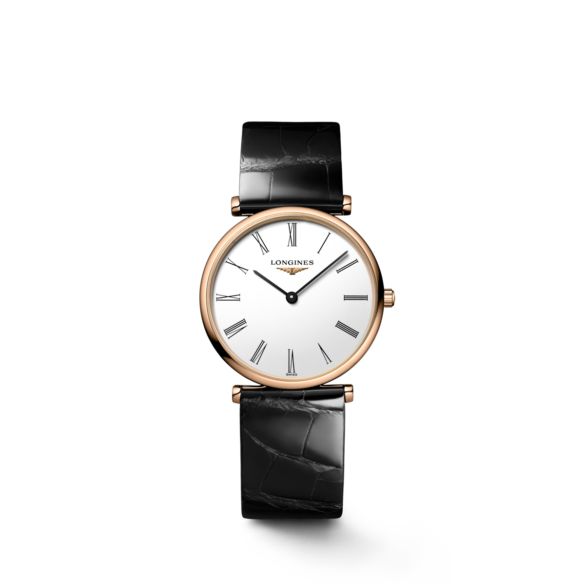 La Grande Classique De Longines 29.00 mm White Red PVD coating L4512191B L4.512.1.91.B front view