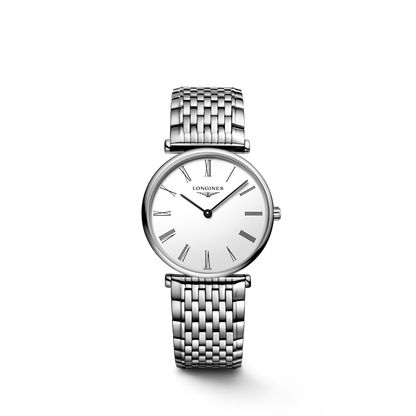 La Grande Classique De Longines 29.00 mm White Stainless steel L4512411C L4.512.4.11.C front view
