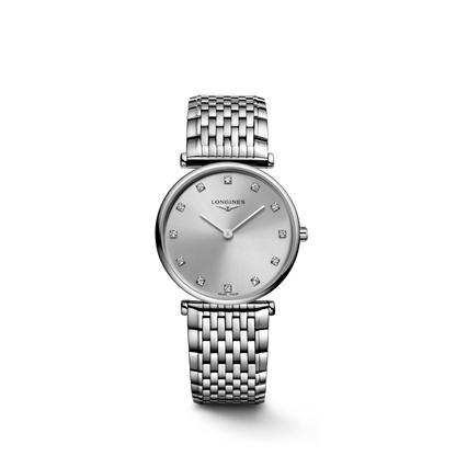 La Grande Classique De Longines 29.00 mm Grey Stainless steel L4512470C L4.512.4.70.C front view