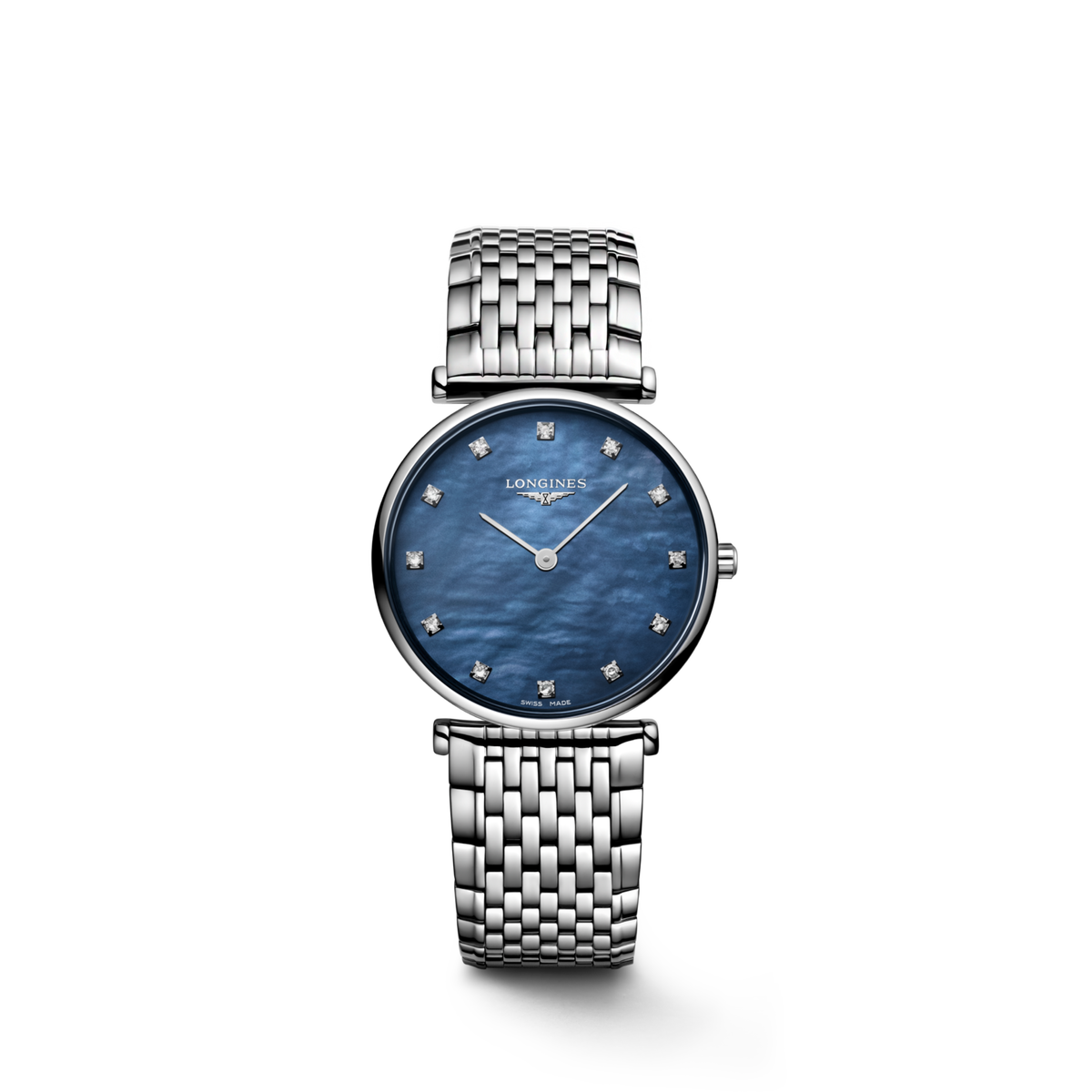 La Grande Classique De Longines 29.00 mm Blue mother-of-pearl Stainless steel L4512481C L4.512.4.81.C front view