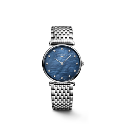 La Grande Classique De Longines 29.00 mm Blue mother-of-pearl Stainless steel L4512481C L4.512.4.81.C front view