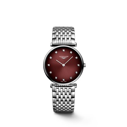 La Grande Classique De Longines 29.00 mm Bordeaux Stainless steel L4512491C L4.512.4.91.C front view