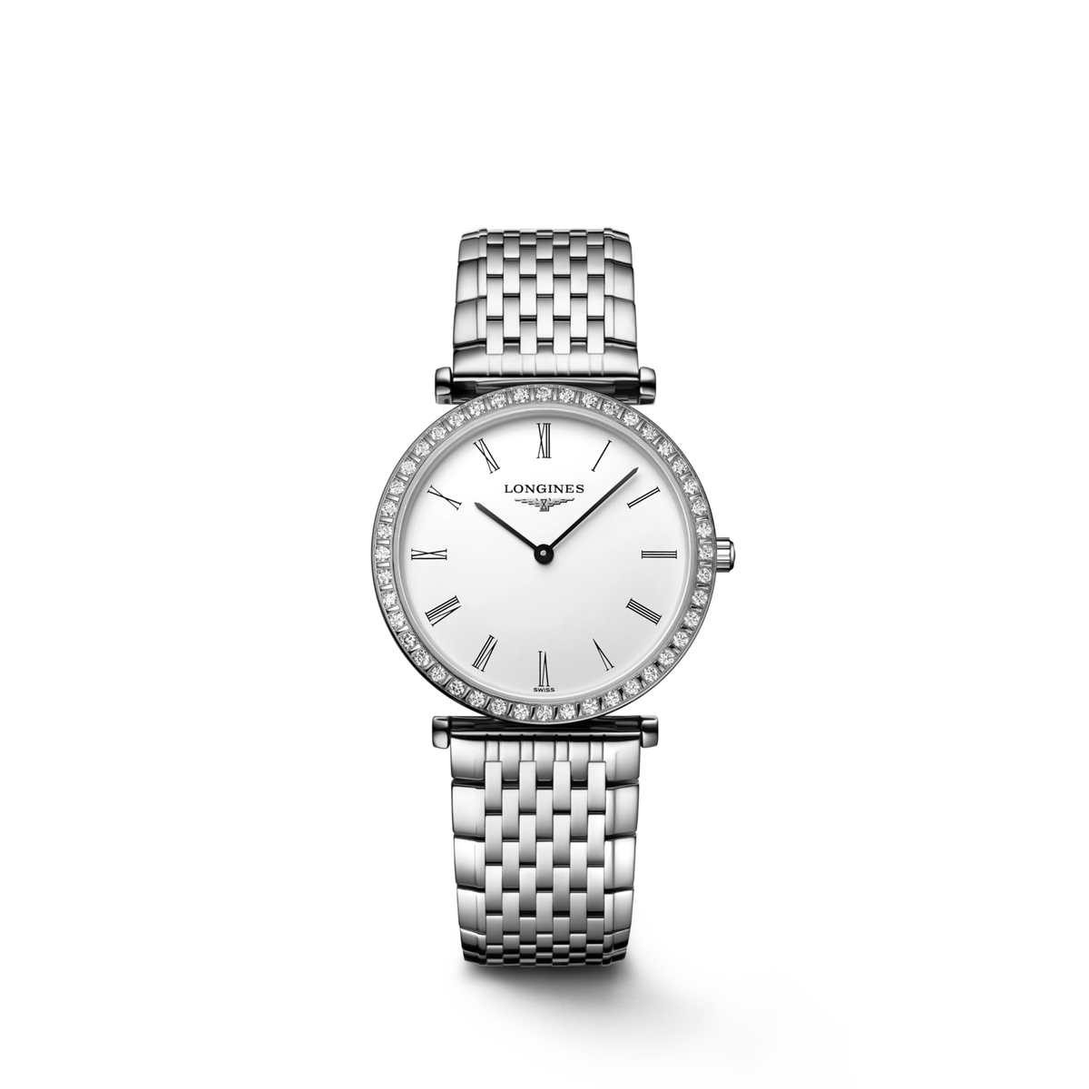 La Grande Classique De Longines 29.00 mm White Stainless steel L4523011C L4.523.0.11.C front view