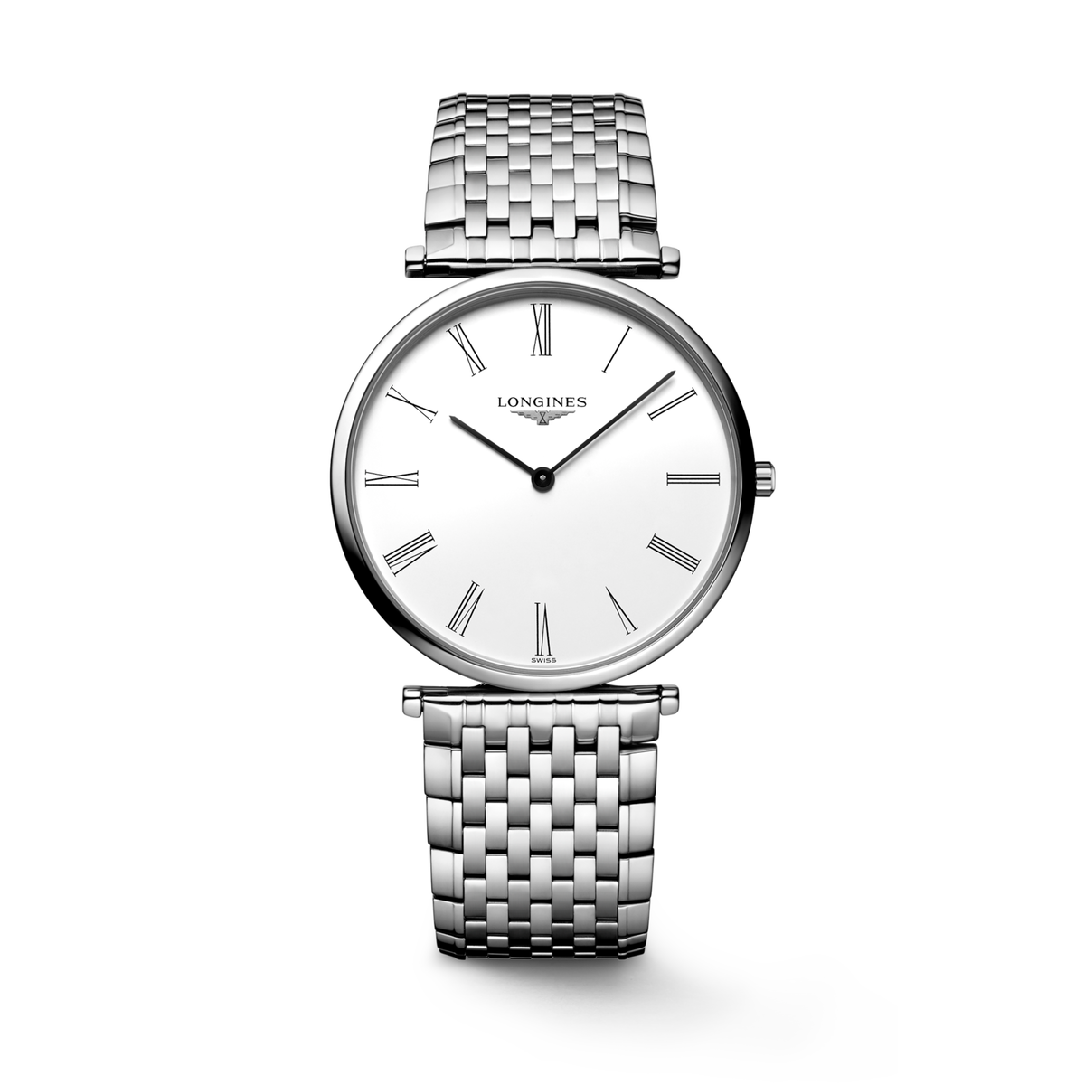 La Grande Classique De Longines 36.00 mm White Stainless steel L4755411C L4.755.4.11.C front view