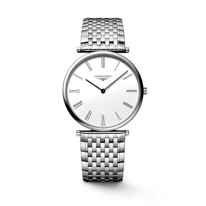 La Grande Classique De Longines 36.00 mm White Stainless steel L4755411C L4.755.4.11.C front view