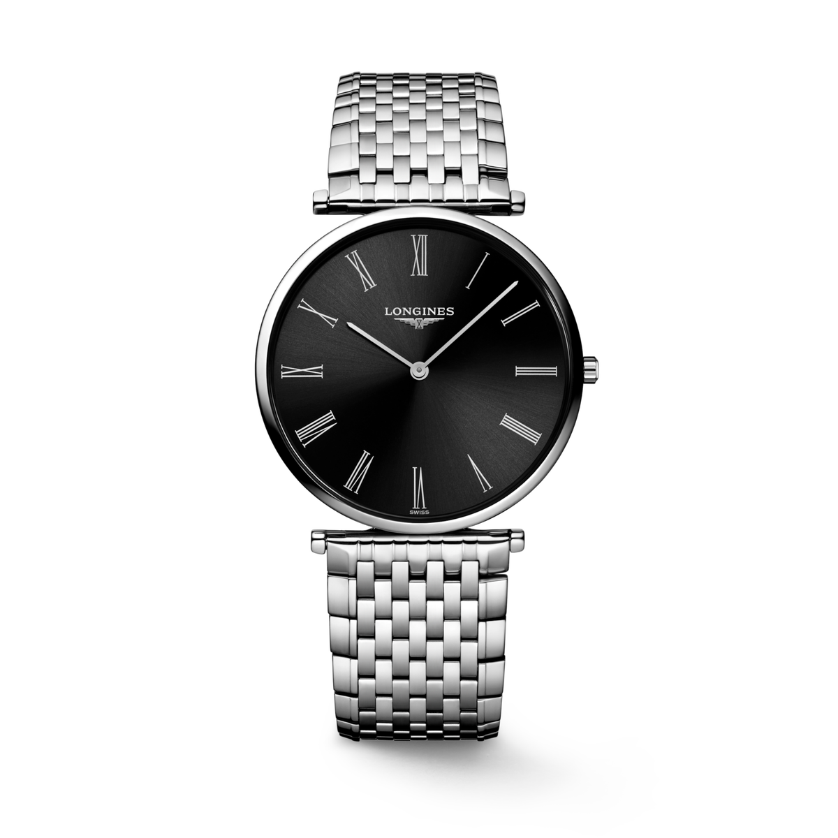 La Grande Classique De Longines 36.00 mm Sunray black Stainless steel L4755451C L4.755.4.51.C front view