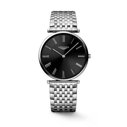 La Grande Classique De Longines 36.00 mm Sunray black Stainless steel L4755451C L4.755.4.51.C front view