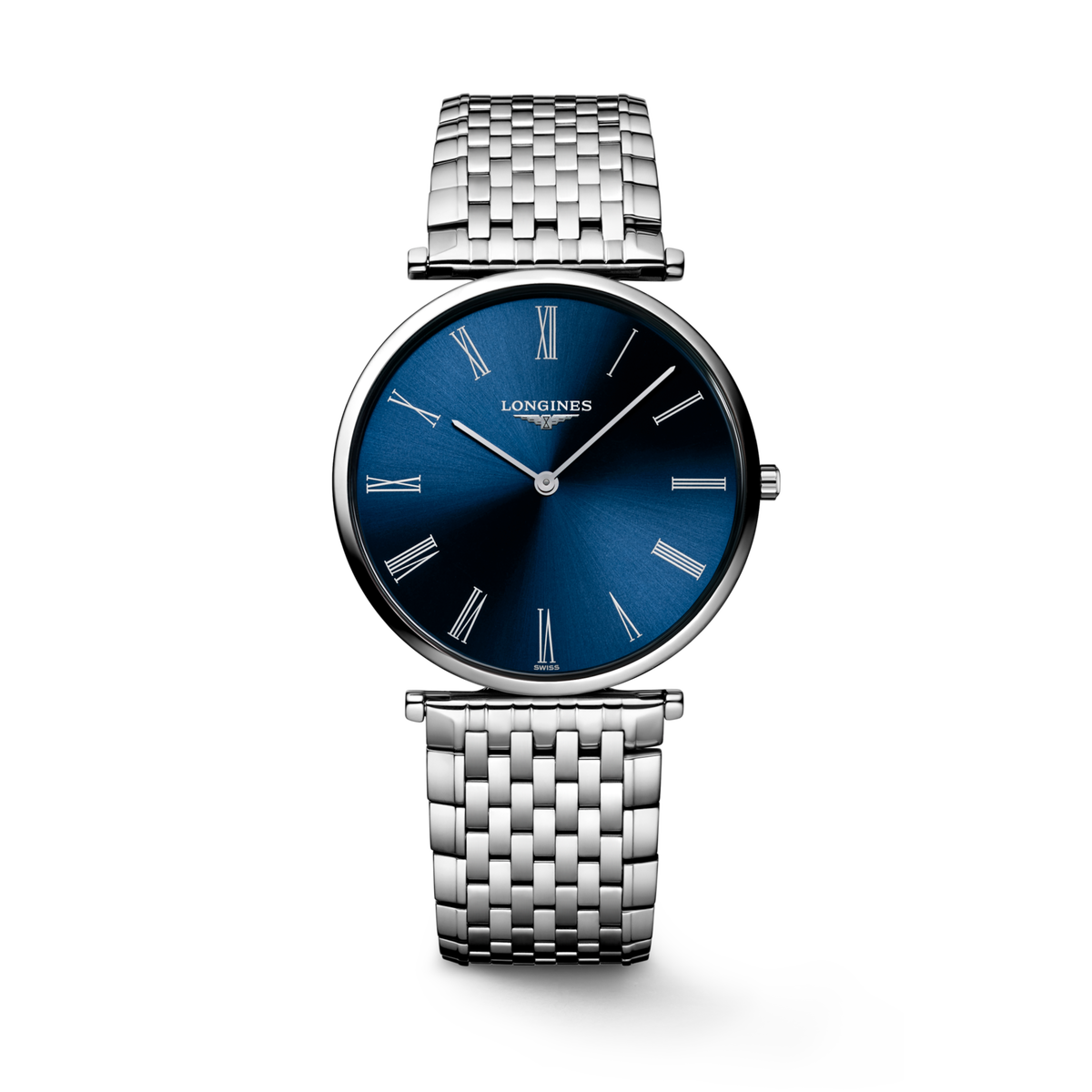 La Grande Classique De Longines 36.00 mm Sunray blue Stainless steel L4755494C L4.755.4.94.C front view