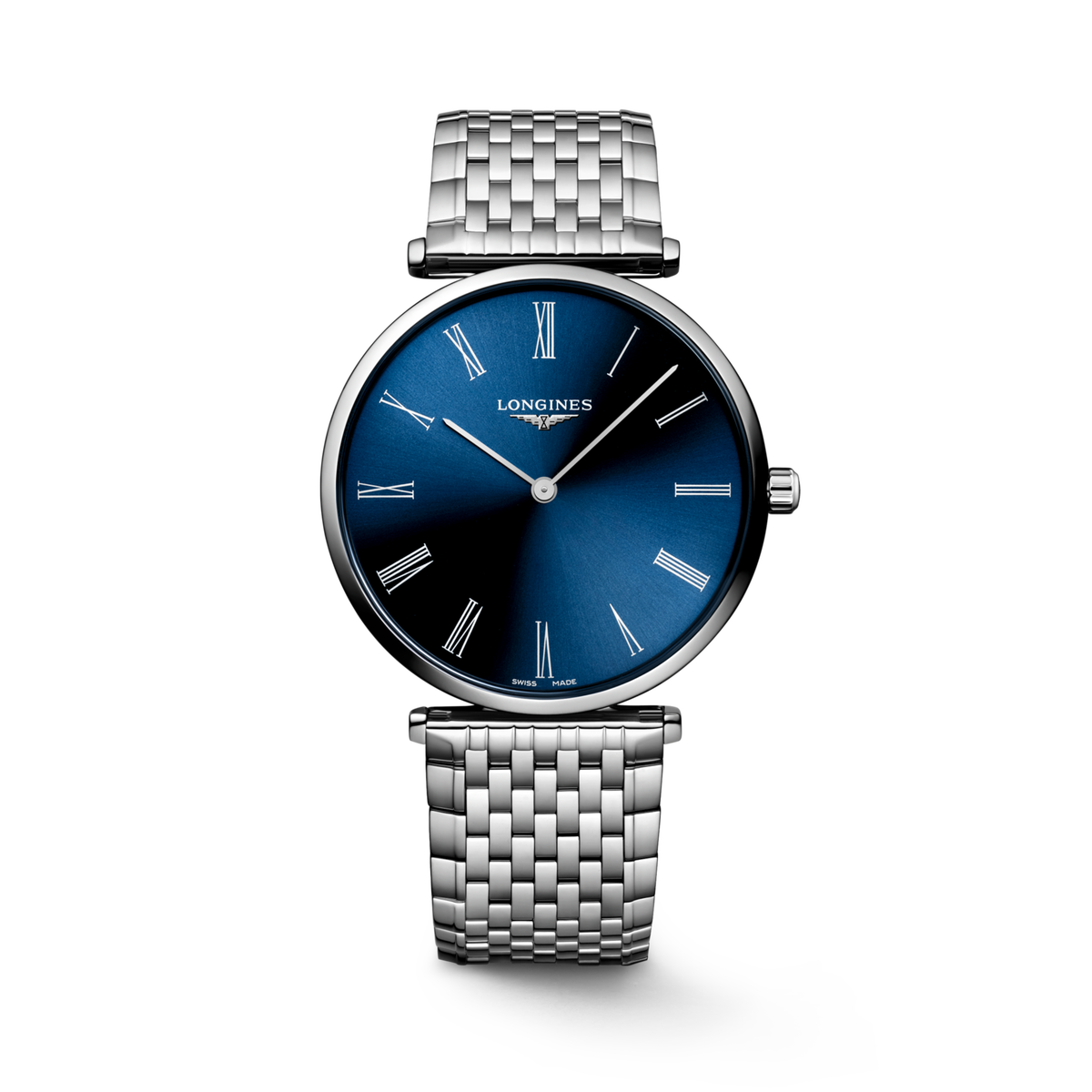 La Grande Classique De Longines 38.00 mm Sunray blue Stainless steel L4866494C L4.866.4.94.C front view