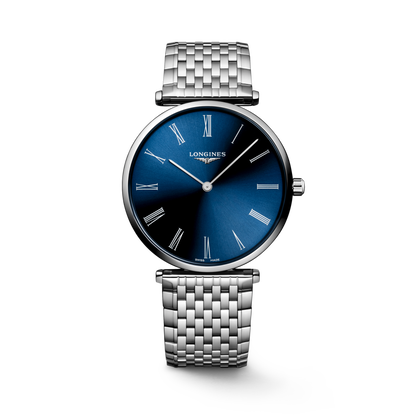 La Grande Classique De Longines 38.00 mm Sunray blue Stainless steel L4866494C L4.866.4.94.C front view