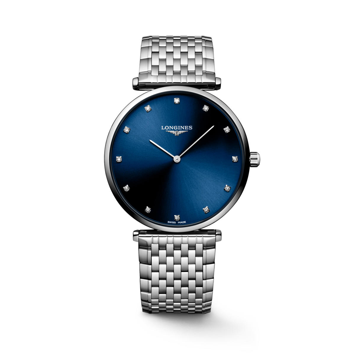La Grande Classique De Longines 38.00 mm Sunray blue Stainless steel L4866497C L4.866.4.97.C front view