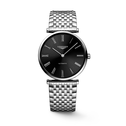 La Grande Classique De Longines 36.00 mm Sunray black Stainless steel L49084516 L4.908.4.51.6 front view