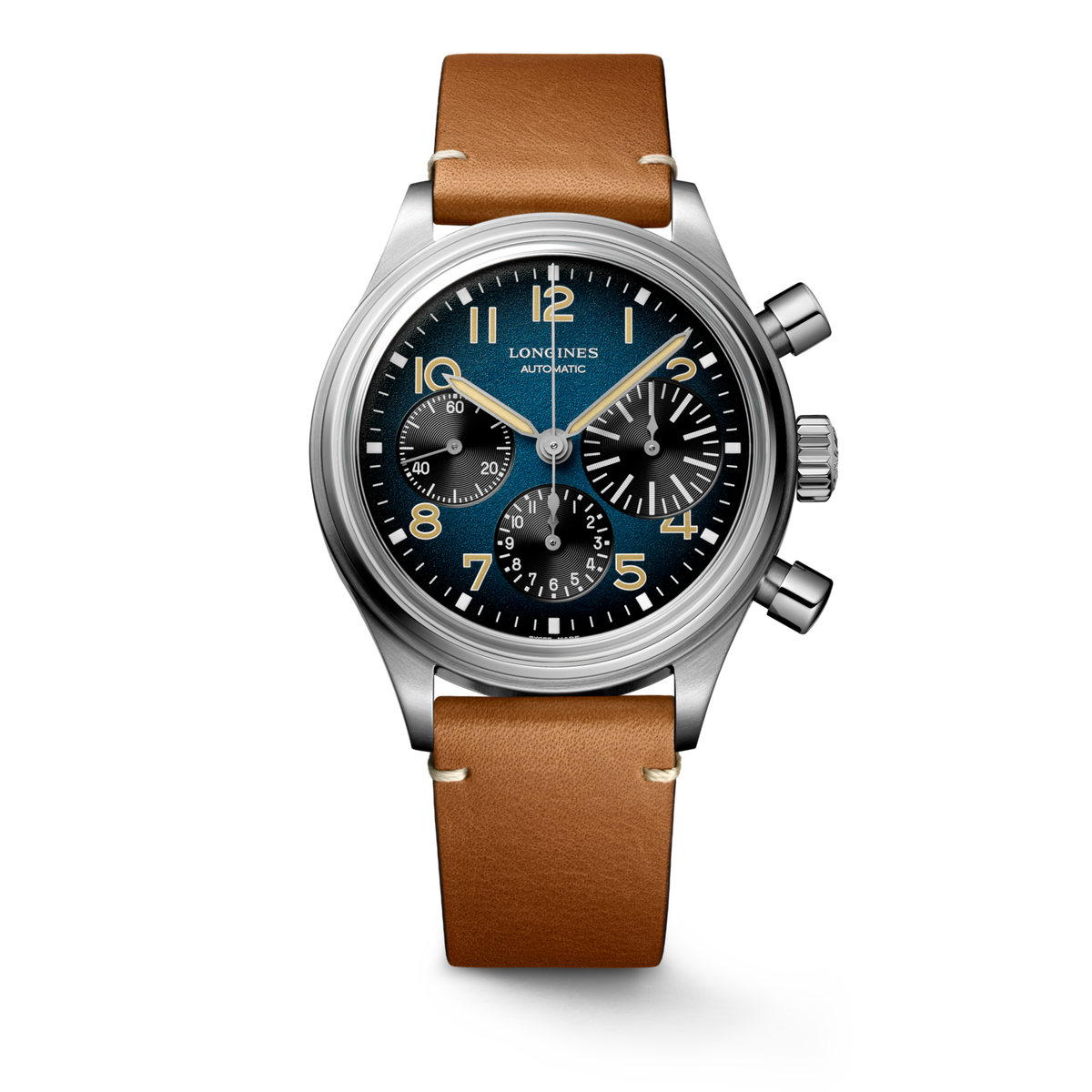 Longines Avigation Bigeye 41.00 mm Petroleum Titanium L28161932 L2.816.1.93.2 front view