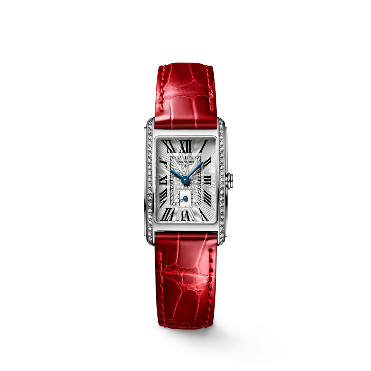 Longines Dolcevita 20.80 X 32.00 mm Silver "flinqué" Stainless steel L52550715 L5.255.0.71.5 front view