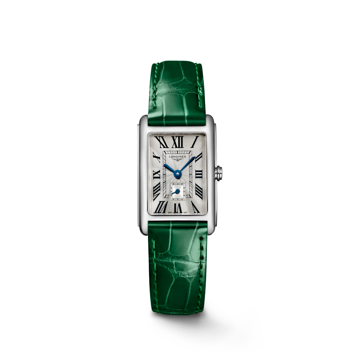 Longines Dolcevita 20.80 X 32.00 mm Silver "flinqué" Stainless steel L5255471A L5.255.4.71.A front view