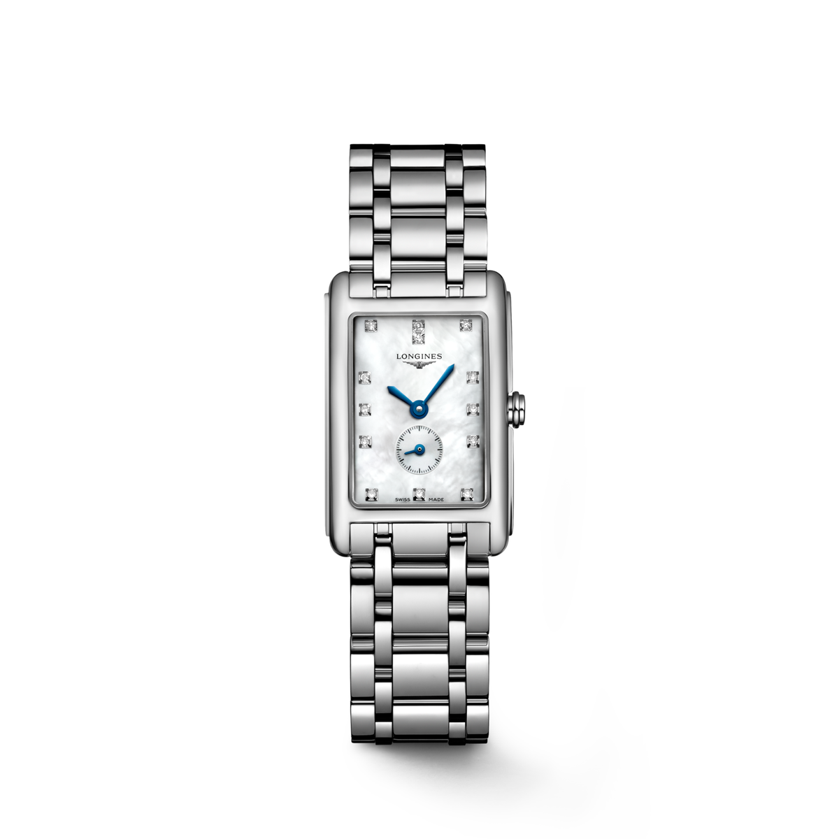 Longines Dolcevita 20.80 X 32.00 mm White mother-of-pearl Stainless steel L52554876 L5.255.4.87.6 front view