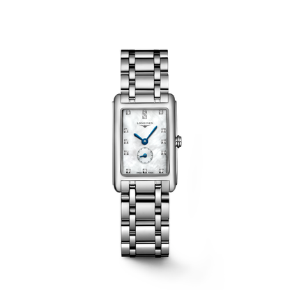 Longines Dolcevita 20.80 X 32.00 mm White mother-of-pearl Stainless steel L52554876 L5.255.4.87.6 front view