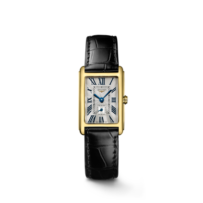 Longines Dolcevita 20.50 X 32.00 mm Silver "flinqué" 18 karat yellow gold L52556710 L5.255.6.71.0 front view
