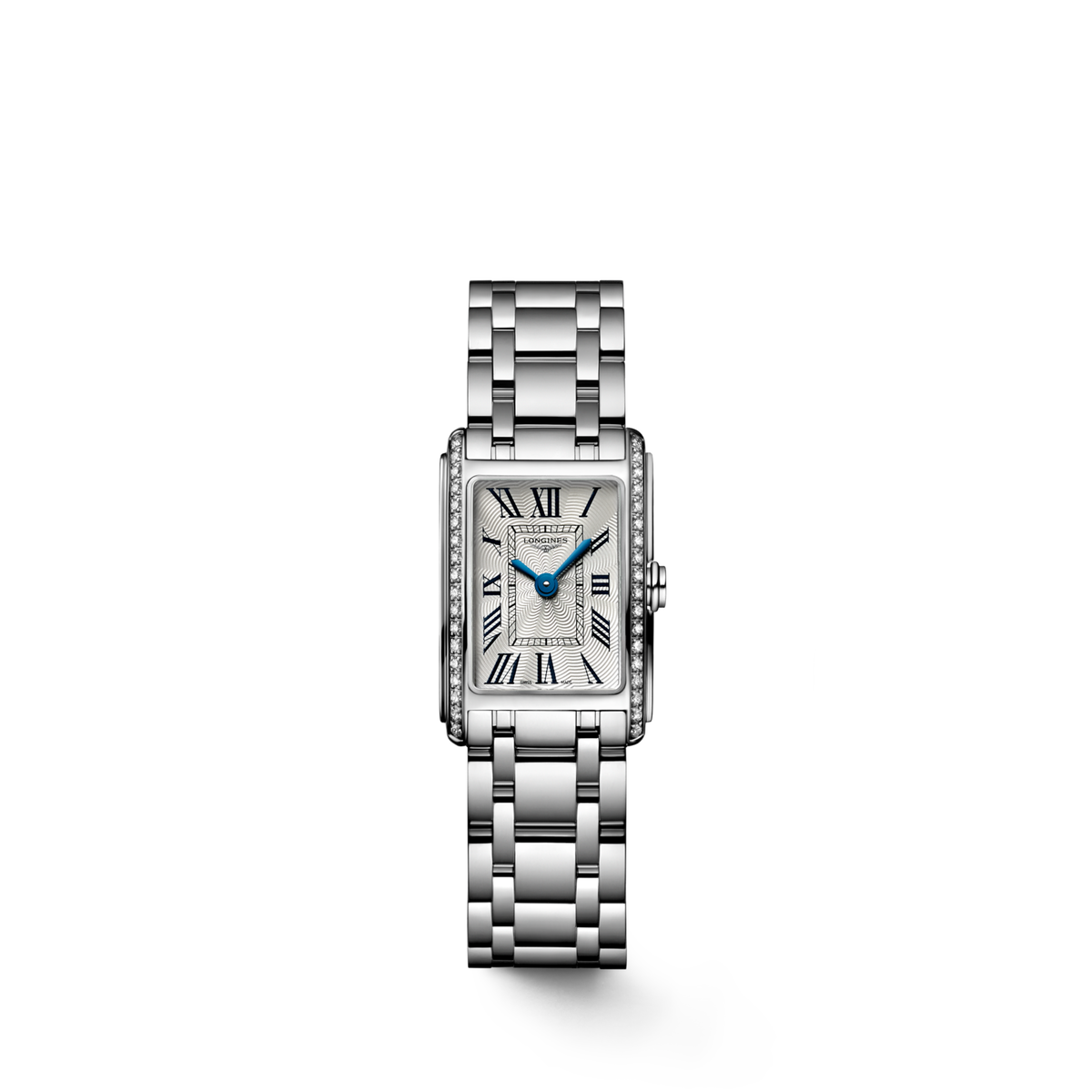Longines Dolcevita 17.70 X 27.00 mm Silver "flinqué" Stainless steel L52580716 L5.258.0.71.6 front view
