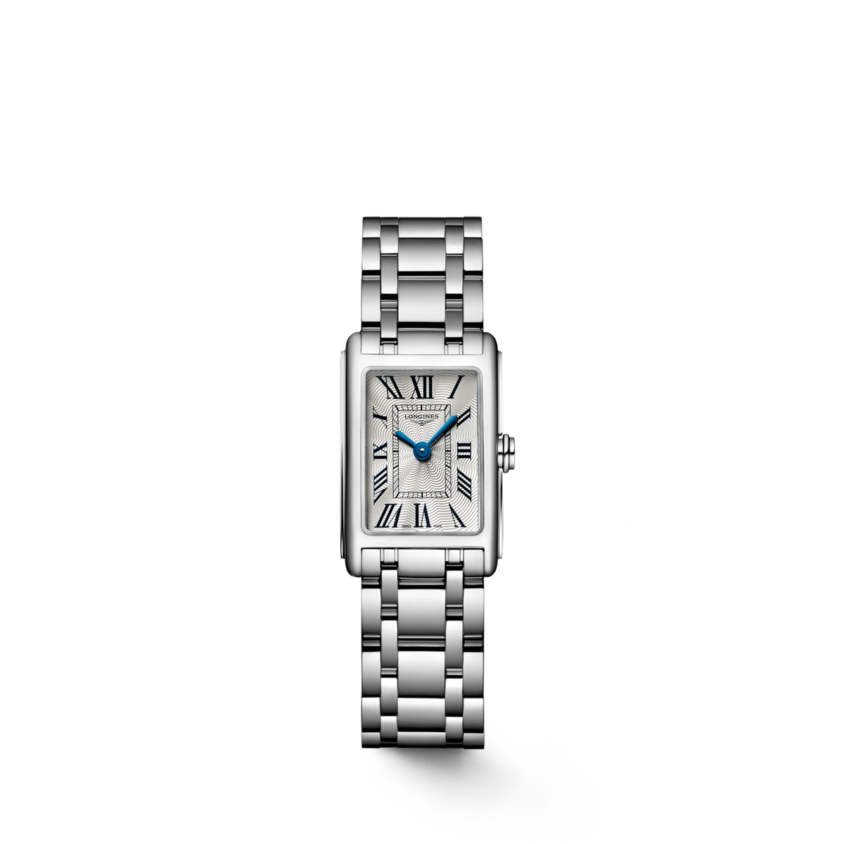 Longines Dolcevita 17.70 X 27.00 mm Silver "flinqué" Stainless steel L52584716 L5.258.4.71.6 front view