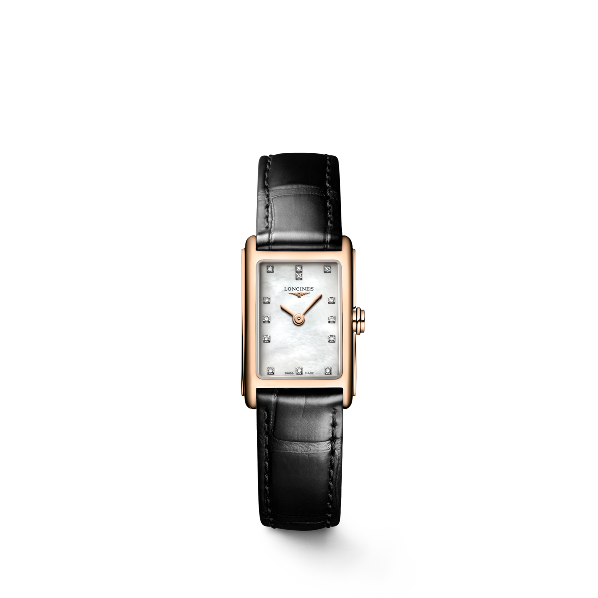 Longines Dolcevita 17.70 X 27.00 mm White mother-of-pearl Rose gold 18 carats L52588870 L5.258.8.87.0 front view