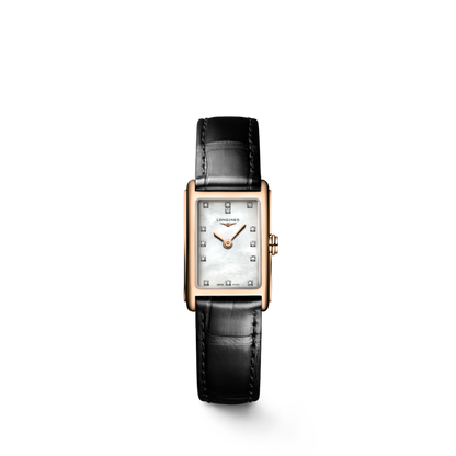 Longines Dolcevita 17.70 X 27.00 mm White mother-of-pearl Rose gold 18 carats L52588870 L5.258.8.87.0 front view