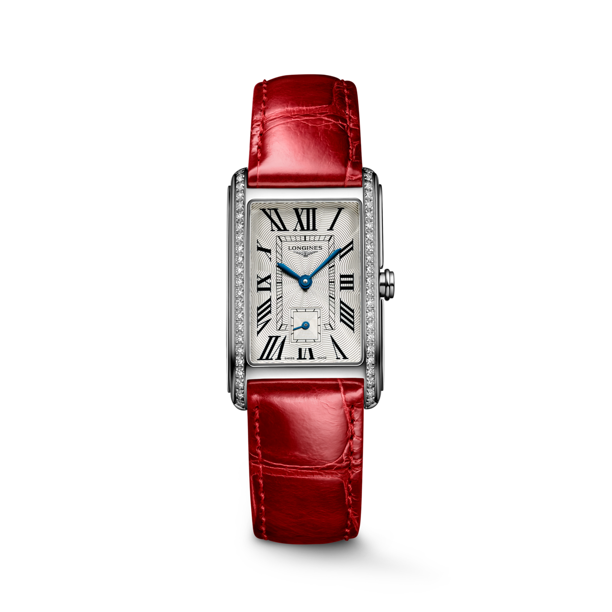 Longines Dolcevita 23.30 X 37.00 mm Silver "flinqué" Stainless steel L55120715 L5.512.0.71.5 front view