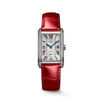Longines Dolcevita 23.30 X 37.00 mm Silver "flinqué" Stainless steel L55120715 L5.512.0.71.5 front view