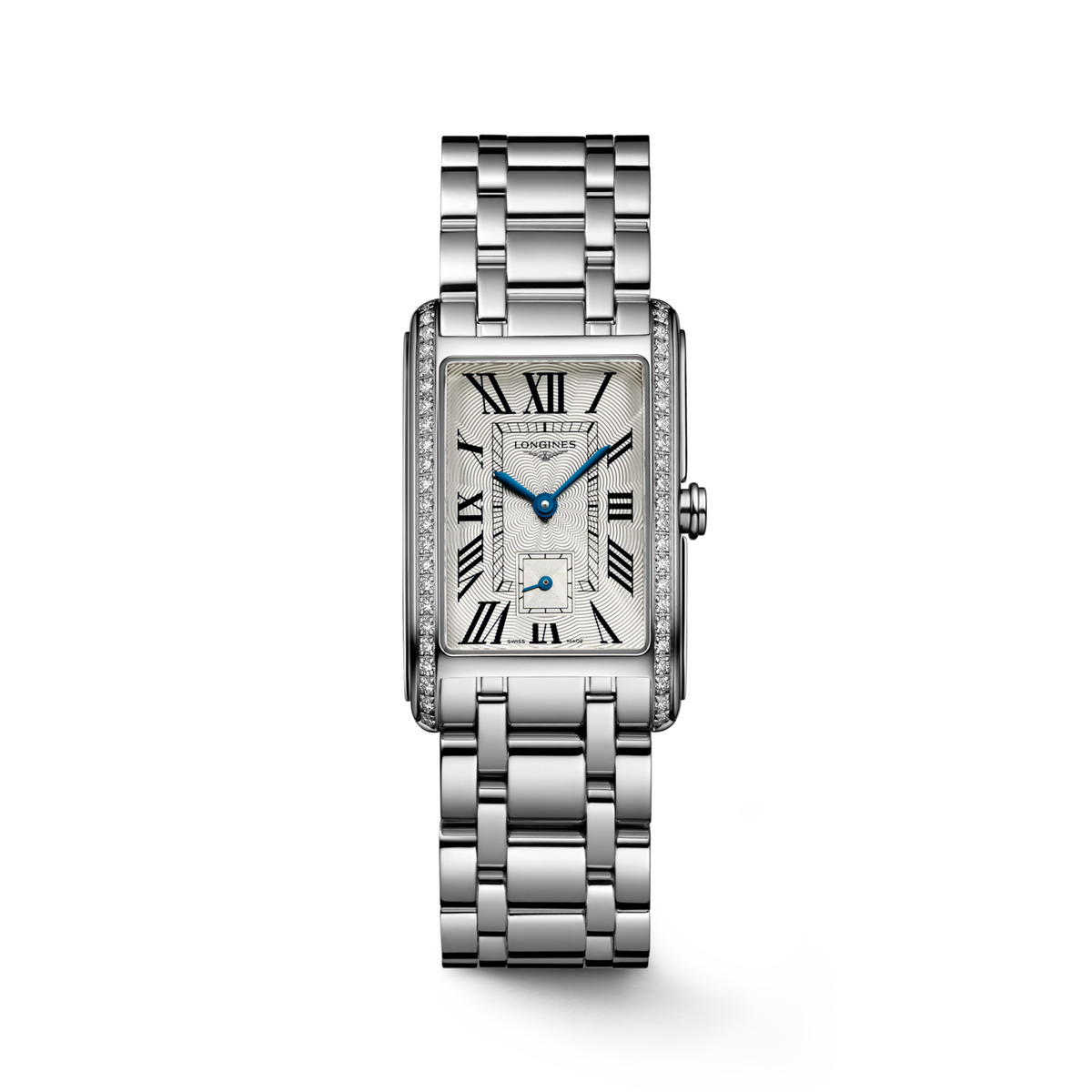 Longines Dolcevita 23.30 X 37.00 mm Silver "flinqué" Stainless steel L55120716 L5.512.0.71.6 front view