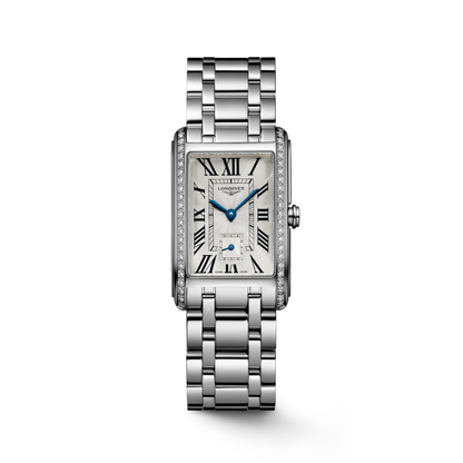 Longines Dolcevita 23.30 X 37.00 mm Silver "flinqué" Stainless steel L55120716 L5.512.0.71.6 front view