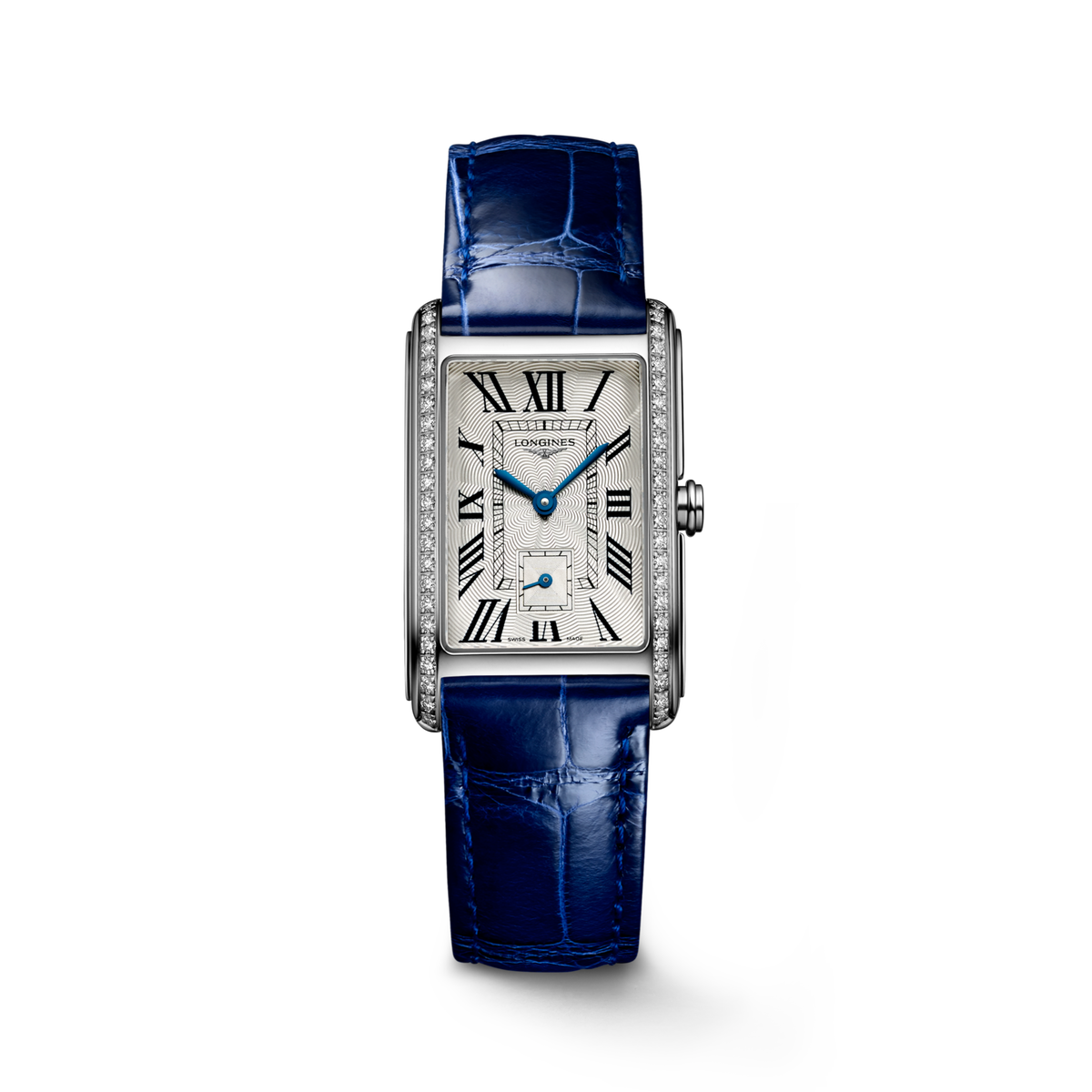 Longines Dolcevita 23.30 X 37.00 mm Silver "flinqué" Stainless steel L55120717 L5.512.0.71.7 front view