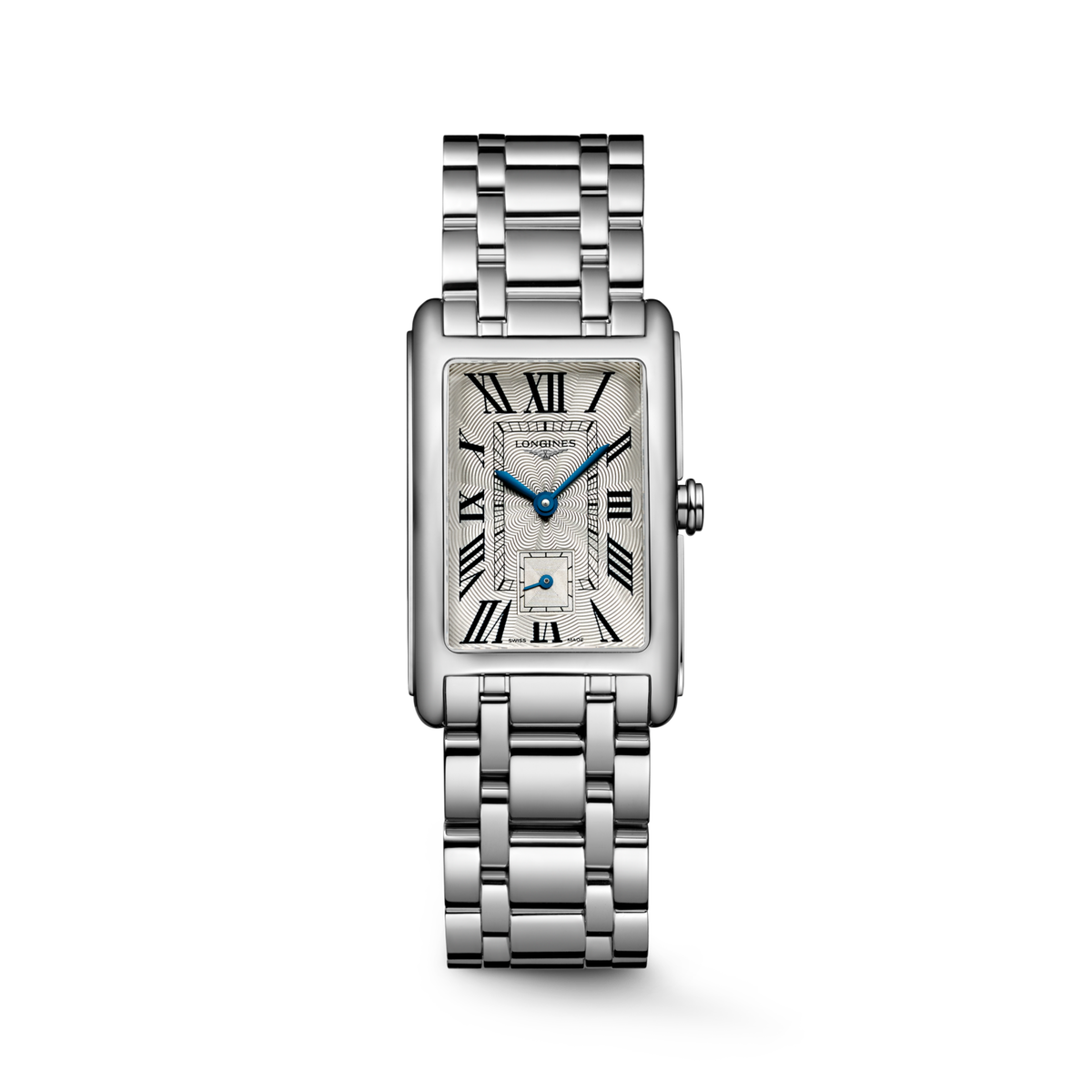 Longines Dolcevita 23.30 X 37.00 mm Silver "flinqué" Stainless steel L55124716 L5.512.4.71.6 front view