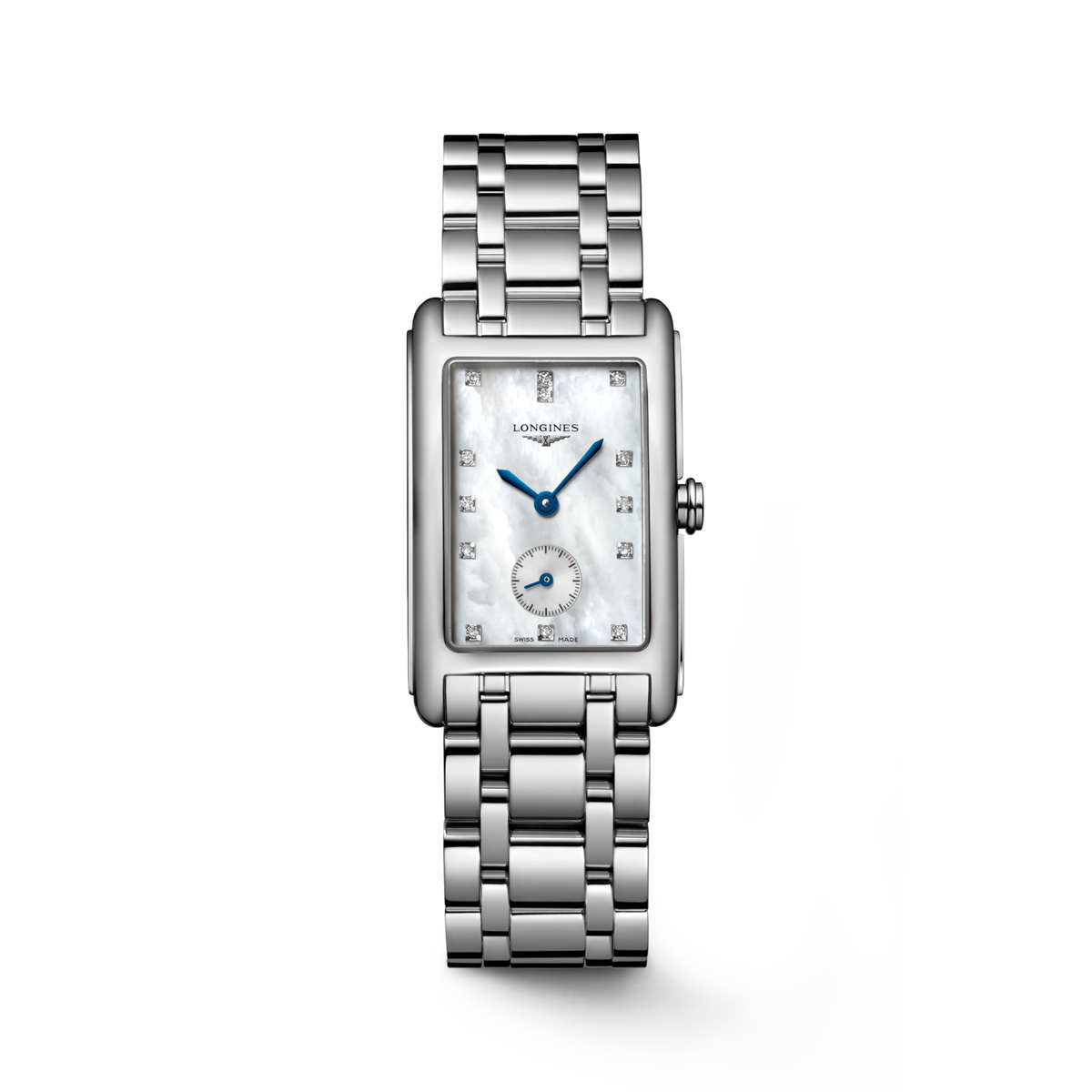 Longines Dolcevita 23.30 X 37.00 mm White mother-of-pearl Stainless steel L55124876 L5.512.4.87.6 front view