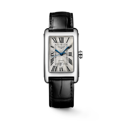 Longines Dolcevita 27.70 X 43.80 mm Silver "flinqué" Stainless steel L57574710 L5.757.4.71.0 front view