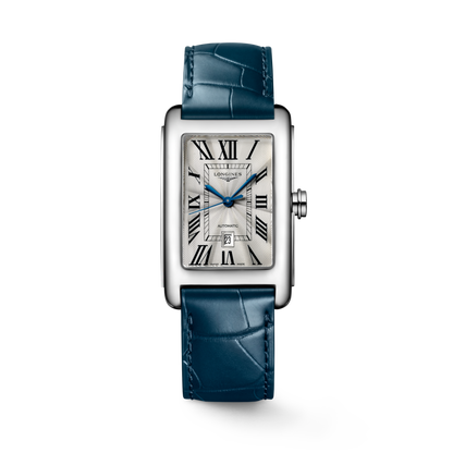 Longines Dolcevita 27.70 X 43.80 mm Silver "flinqué" Stainless steel L57574719 L5.757.4.71.9 front view