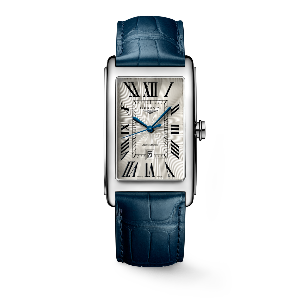 Longines Dolcevita 28.20 X 47.00 mm Silver "flinqué" Stainless steel L57674719 L5.767.4.71.9 front view