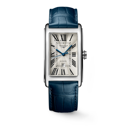 Longines Dolcevita 28.20 X 47.00 mm Silver "flinqué" Stainless steel L57674719 L5.767.4.71.9 front view