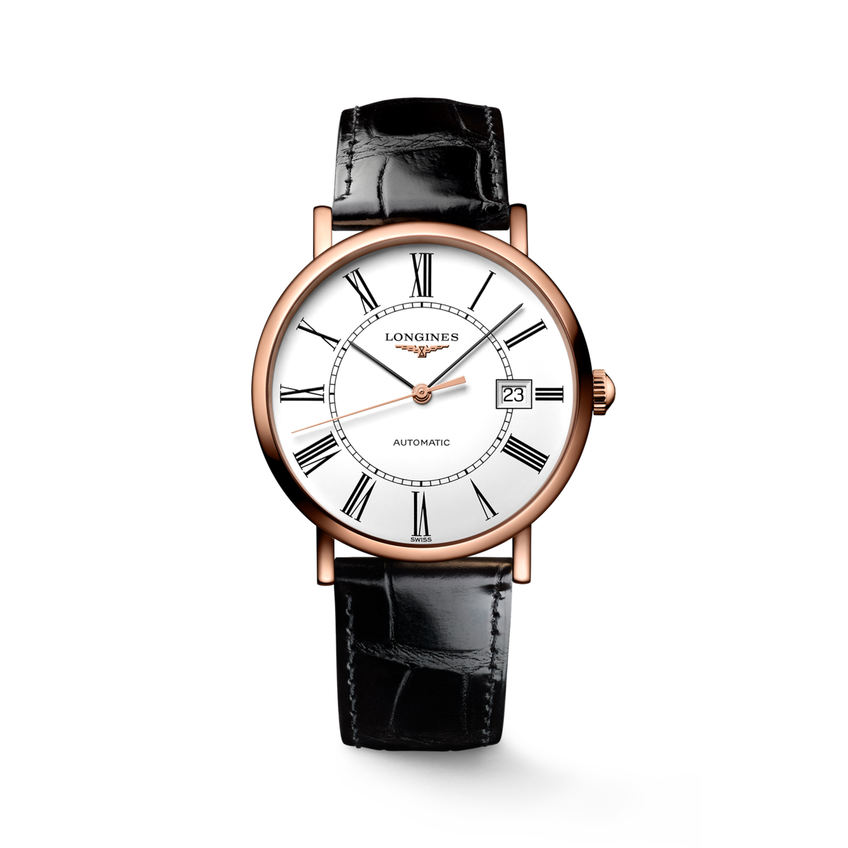 Longines Elegant Collection 37.00 mm White matt Rose gold 18 carats L47878114 L4.787.8.11.4 front view