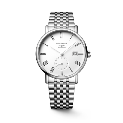 Longines Elegant Collection 39.00 mm White matt Stainless steel L48124116 L4.812.4.11.6 front view