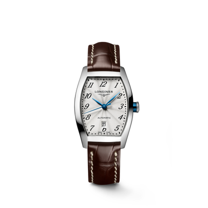 Longines Evidenza 26.00 X 30.60 mm Silver "flinqué" Stainless steel L21424734 L2.142.4.73.4 front view